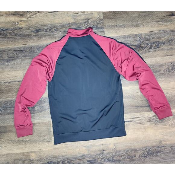 Adidas Track Jacket Medium Black/Red Three Stripe Full Zip AV1008 Clima - Picture 8 of 12